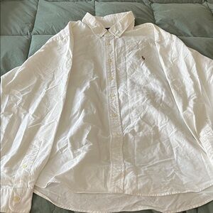 Ralph Lauren Iconic Classic White Casual Button-Down Shirt